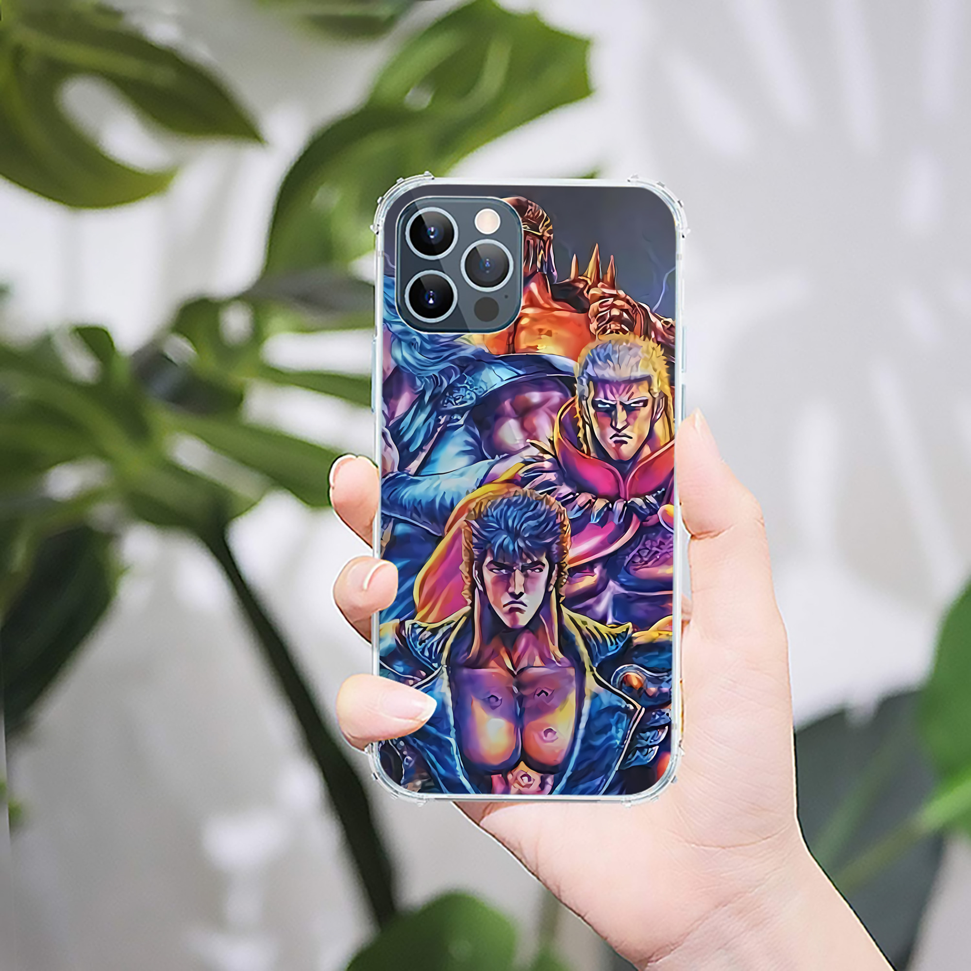 （画像用） 北斗の拳 Fist of the North Star 【iPhone 12シリーズ対応】透明スマホケース（クリアソフトケース）
